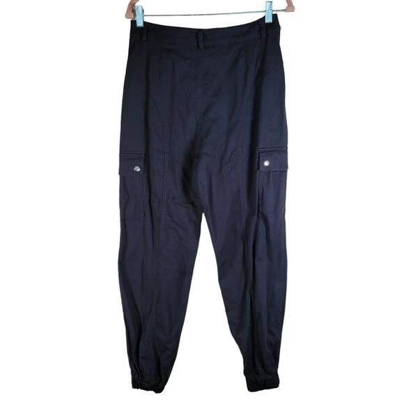 Forever 21 Black Chino Twill Cargo Jogger Pants Women Size M - Picture 2 of 10